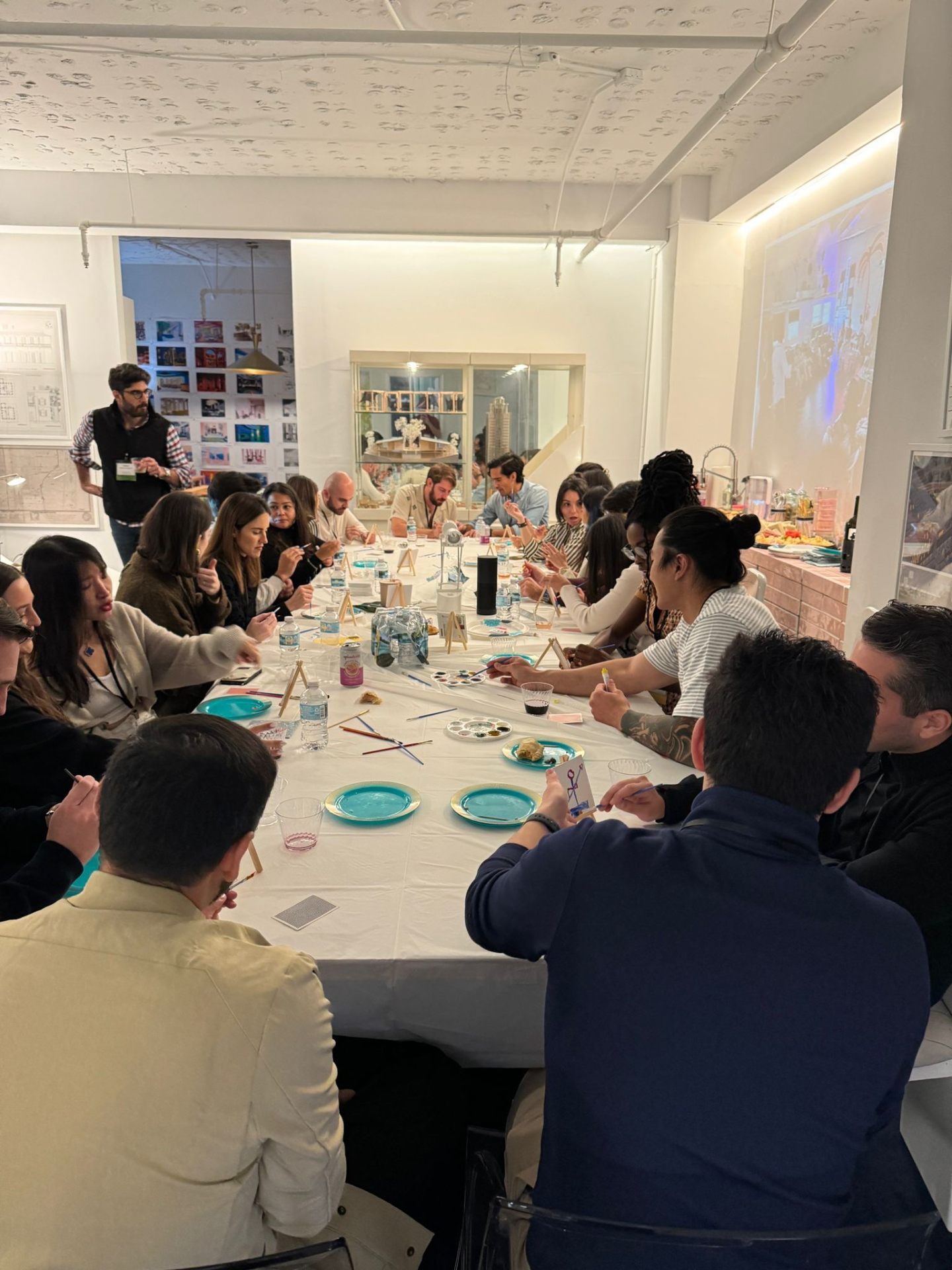 Long table creative workshop